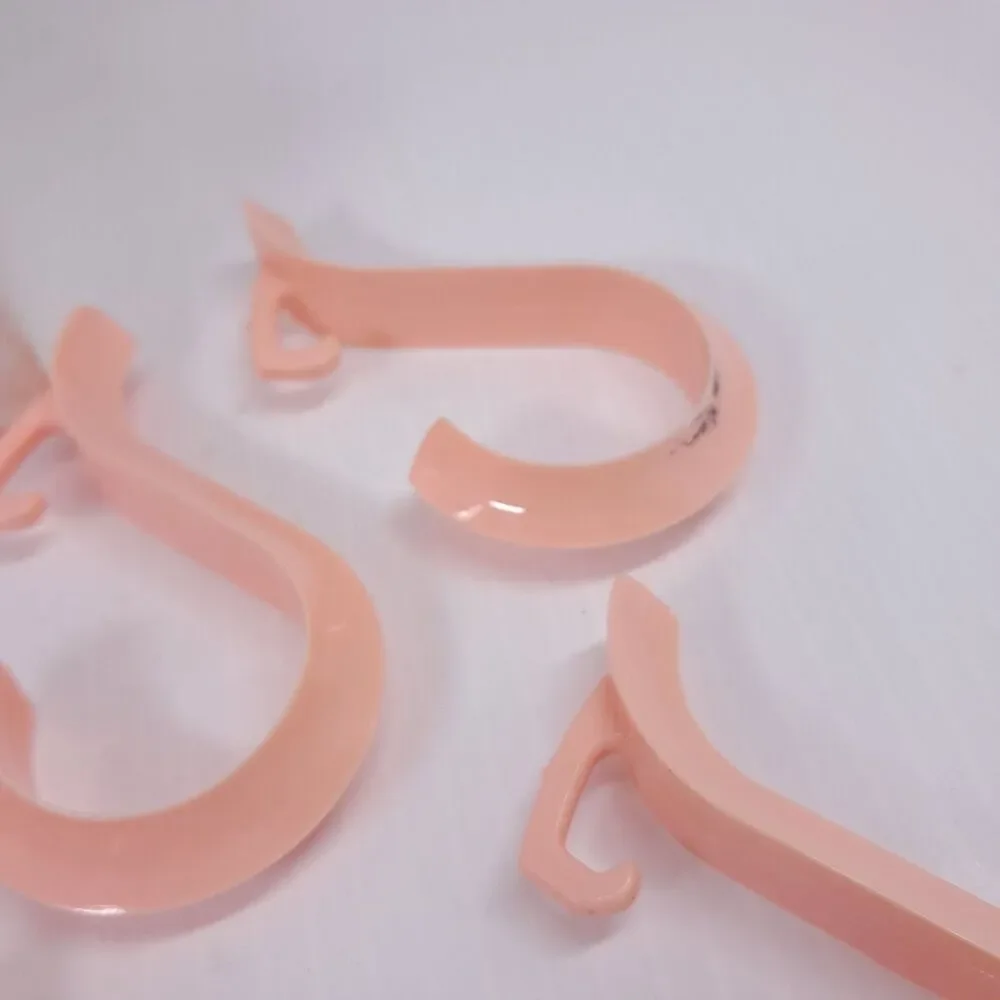 Vintage Collage Coordinates Shower Curtain Hooks Peach coral pastel orange 22